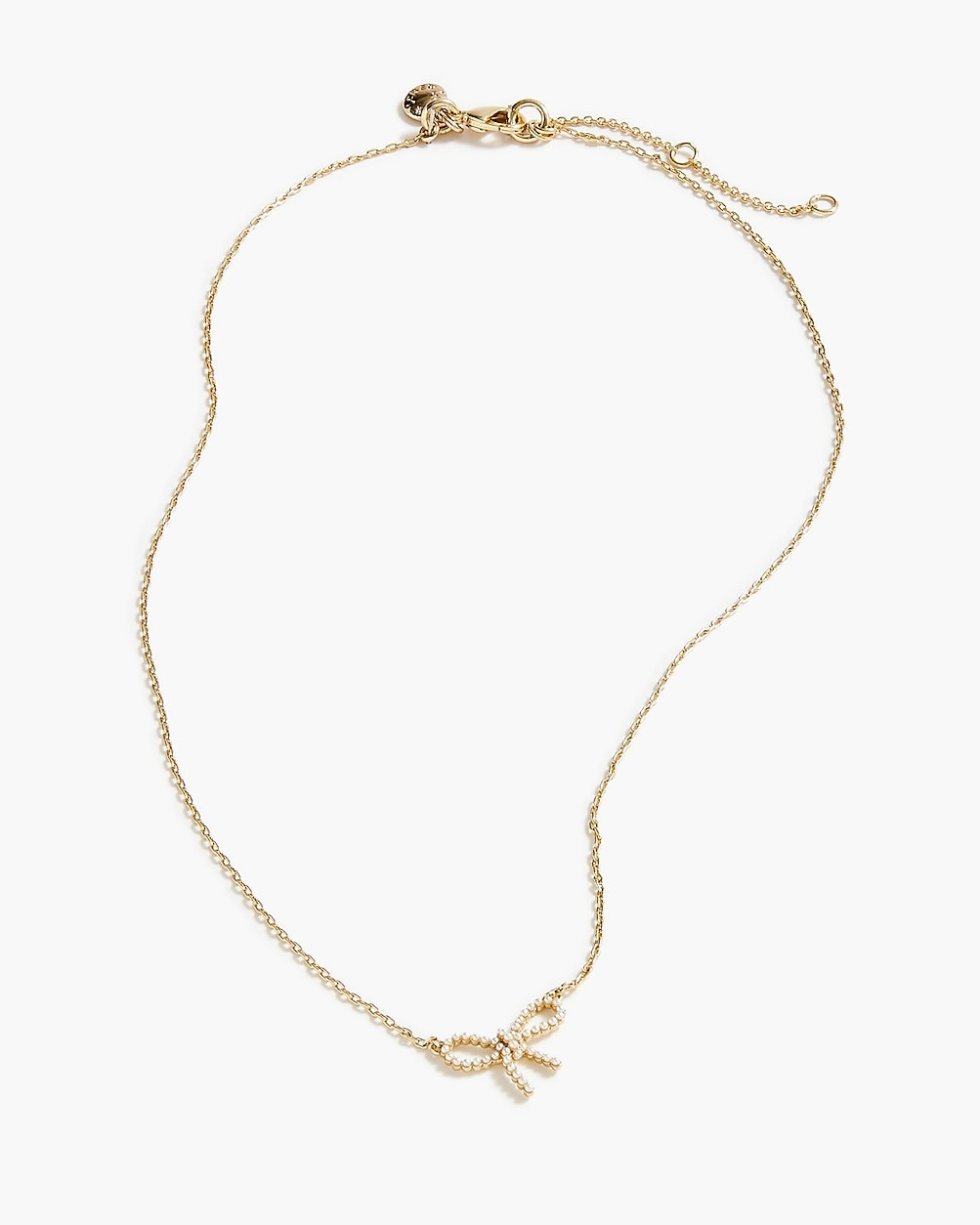 Tiny bow pendant necklace | J.Crew Factory