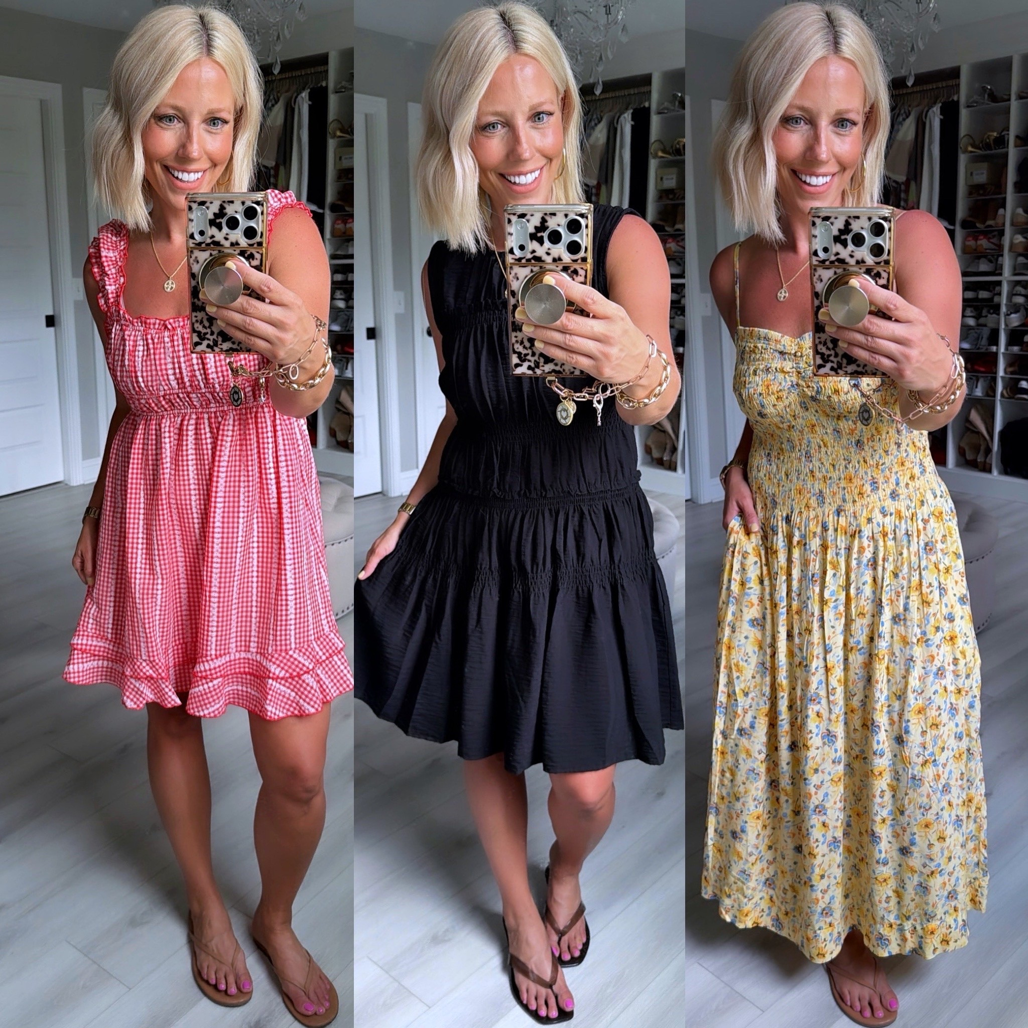 Red dress medium, other 2 dresses size small

#LTKSaleAlert #LTKootd #LTKSeasonal