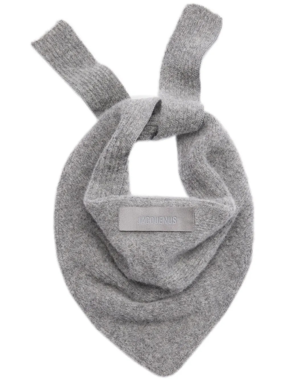 Jacquemus Le Chale Gros Grain Scarf | Grey | FARFETCH UK | Farfetch Global