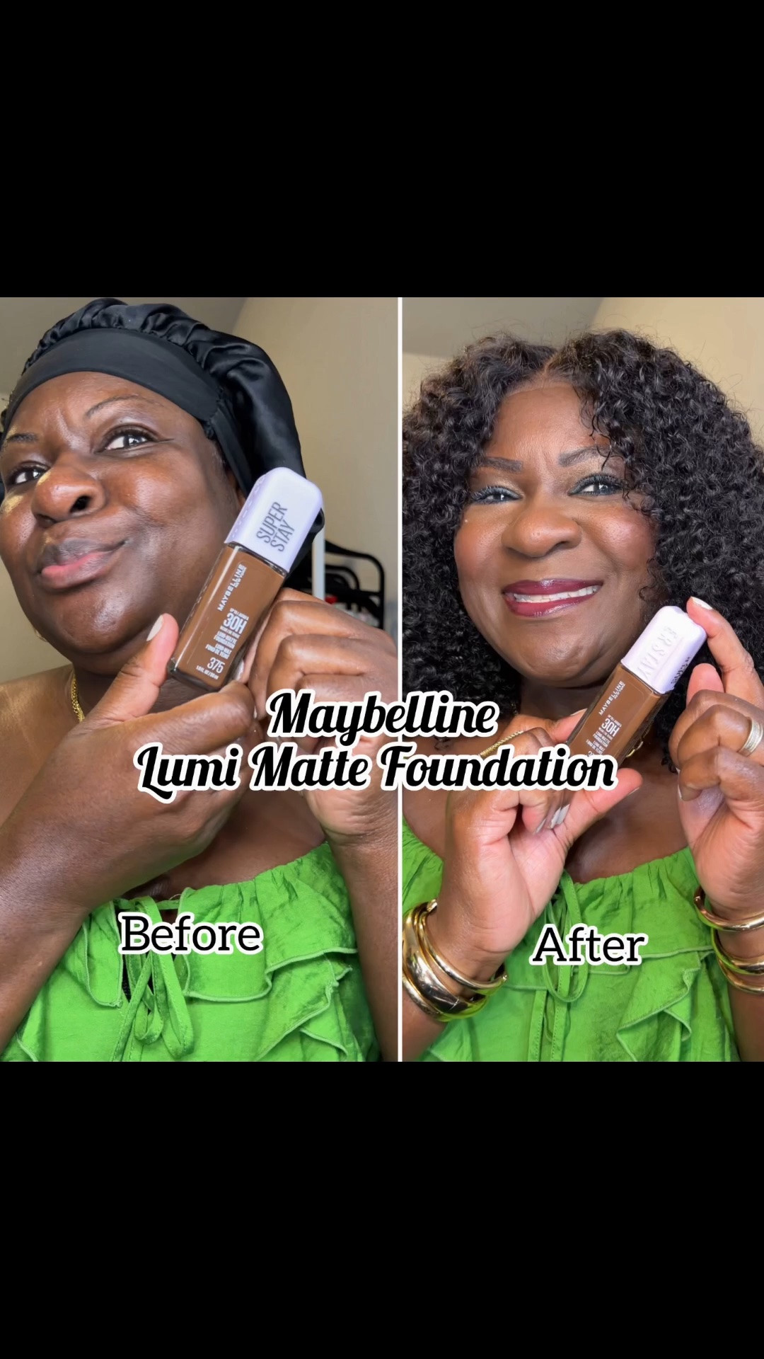 Maybelline Lumi Matte Foundation in the shade 375.

#LTKgrwm #LTKOver40 #LTKBeauty