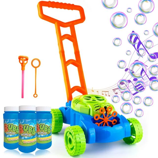 Bubble Machine Bubble Lawn Mower Bubble Gun Toys for Boys Girls 3-6 Years Bubble Maker Kids Great... | Walmart (US)