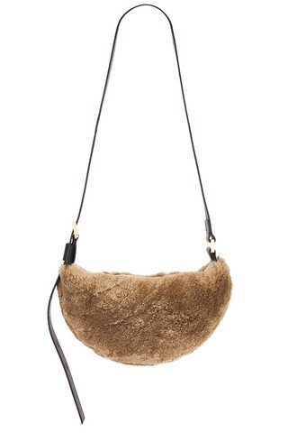 ALLSAINTS Half Moon Crossbody in Teddy Brown from Revolve.com | Revolve Clothing (Global)