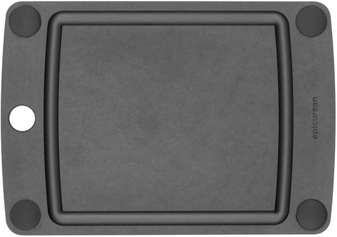 Epicurean All-In-One Cutting Board with Non-Slip Feet and Juice Groove, 10" × 7", Slate/Black | Amazon (US)
