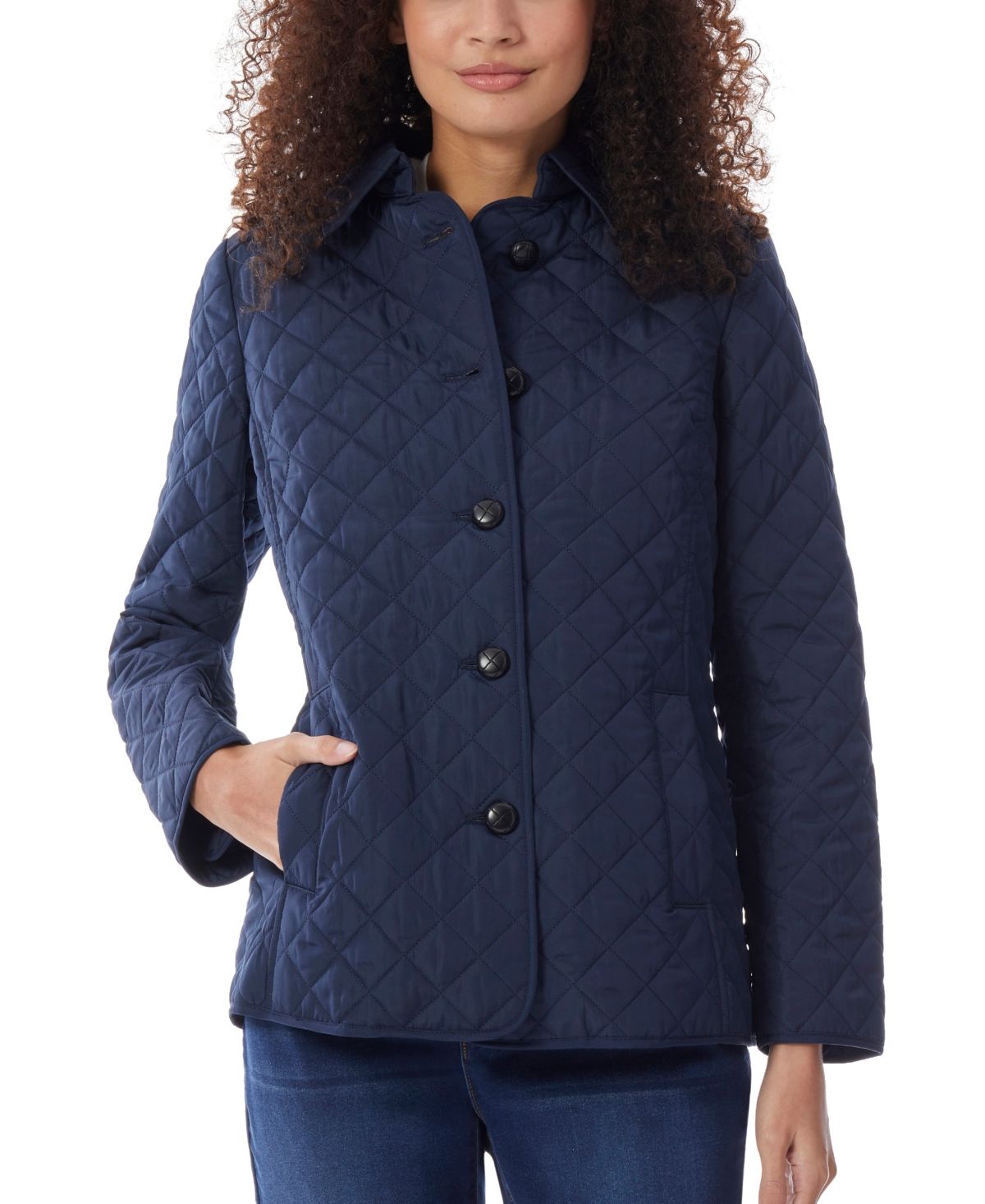Women's 5 Button Quilted Jacket | Macys (US)