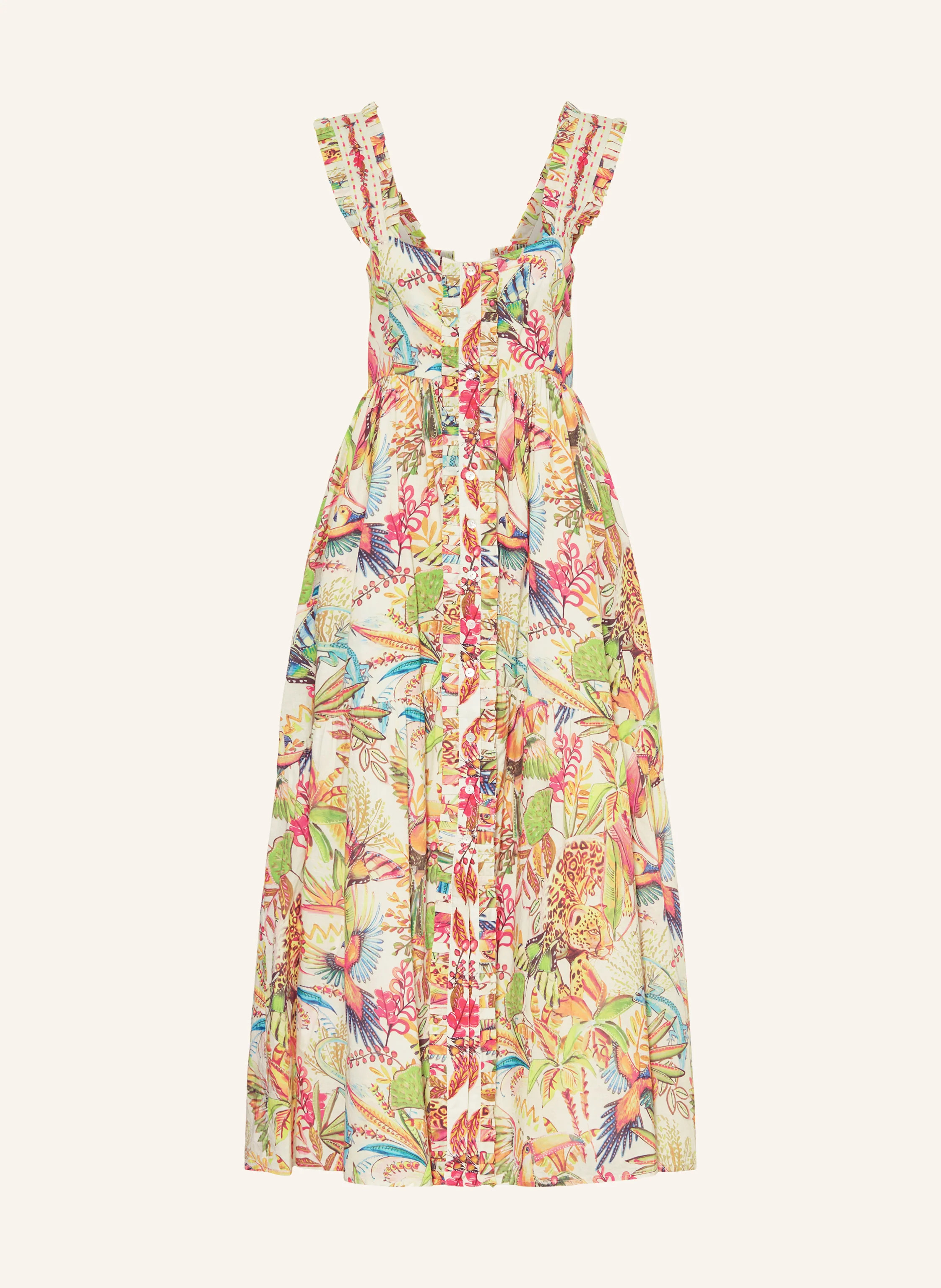 Princess GOES HOLLYWOOD Kleid in creme / rot / gr\u00fcn | Breuninger (DACH)