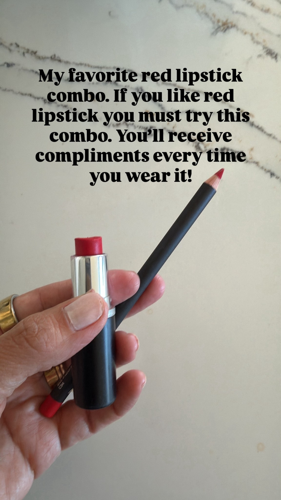 And it’s on sale!! Lipstick is Red Rock and liner is Ruby Woo. The prettiest red lipstick combo. 

#LTKOver40 #LTKSaleAlert #LTKBeauty