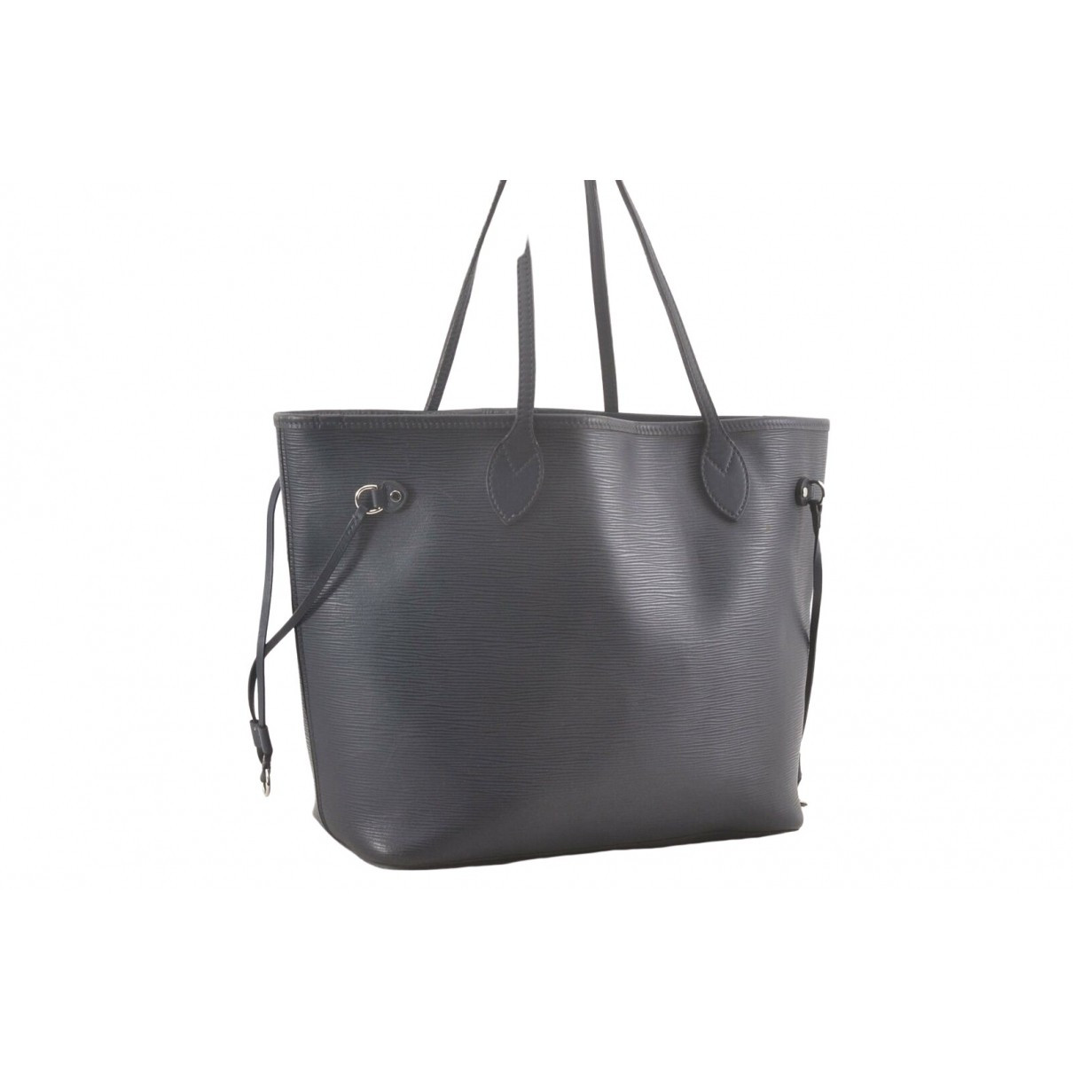 Louis Vuitton Neverfull Navy Leather handbag for Women | Vestiaire Collective (Global)