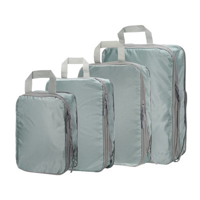 Unique Bargains Compression Packing Cube Expandable Storage Travel Luggage Organizer 4 Pcs Grey | Target