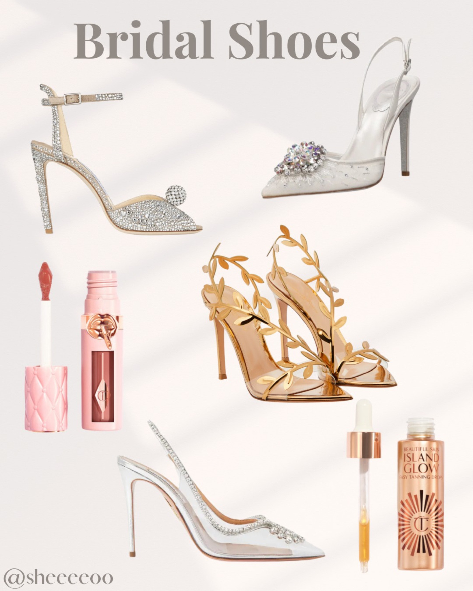 My fav bridal shoes!

#LTKxCharlotteTilbury #BridalShoes #Heels #Bridalmakeup #Tandrops #PillowTalk #JimmyChoo



#LTKstyletip #LTKwedding #LTKshoecrush