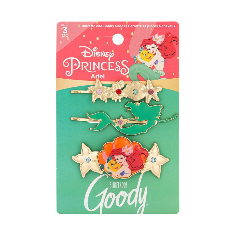 Goody® Disney® Ariel Slideproof® Barrette and Bobby Slides, 3 CT | Walmart (US)