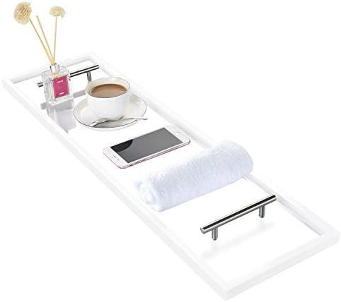 ToiletTree Clear Acrylic Bathtub Caddy with Rust-Proof Stainless Steel Handles | Amazon (US)