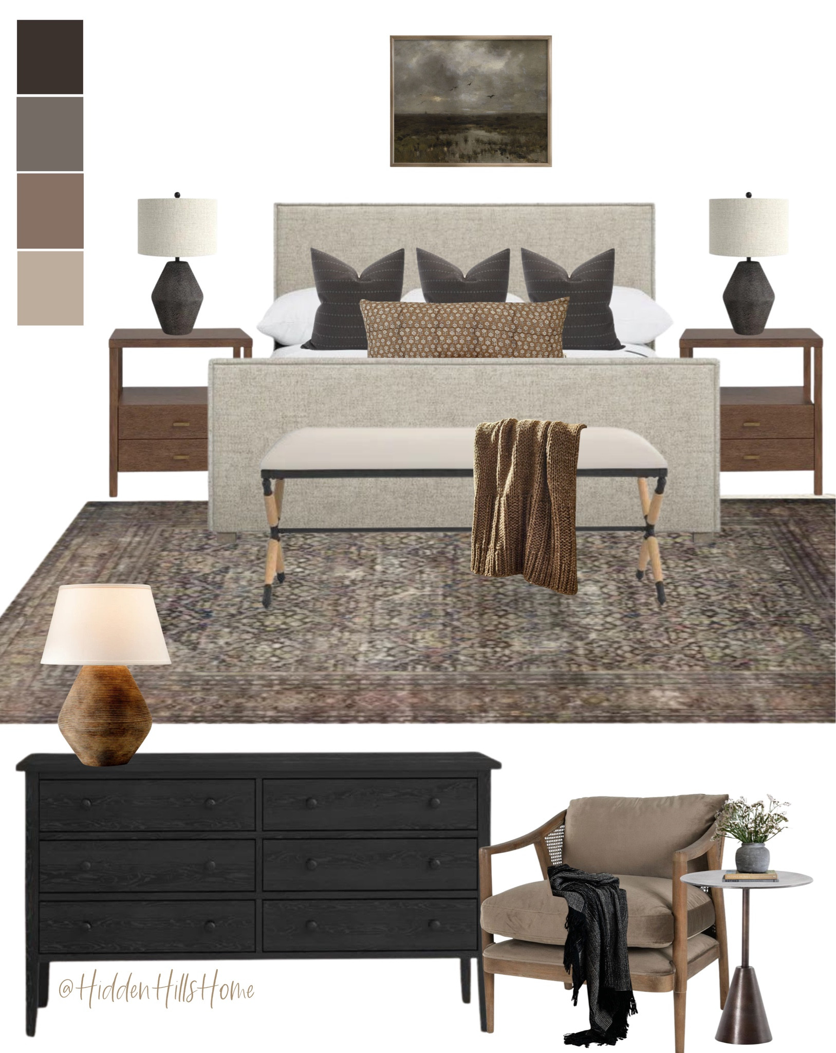 Bedroom decor, bedroom mood board, bedroom decor ideas, master bedroom decor, moody bedroom, bedroom design #bedroom #homedecor

#LTKsalealert #LTKhome #LTKstyletip
