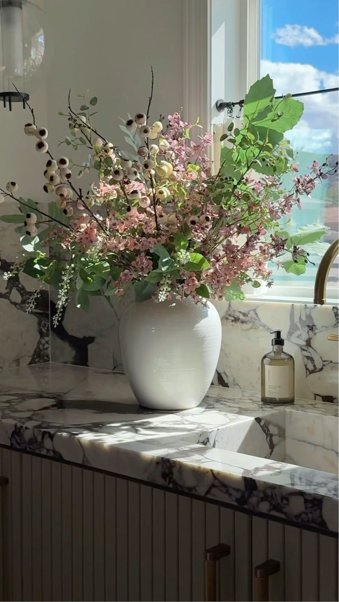 Beautiful arrangement made with 1 faux wild orchid bunch and 6 faux Japanese cherry blossoms 

#LTKMothersDay #LTKmomlife #LTKHome