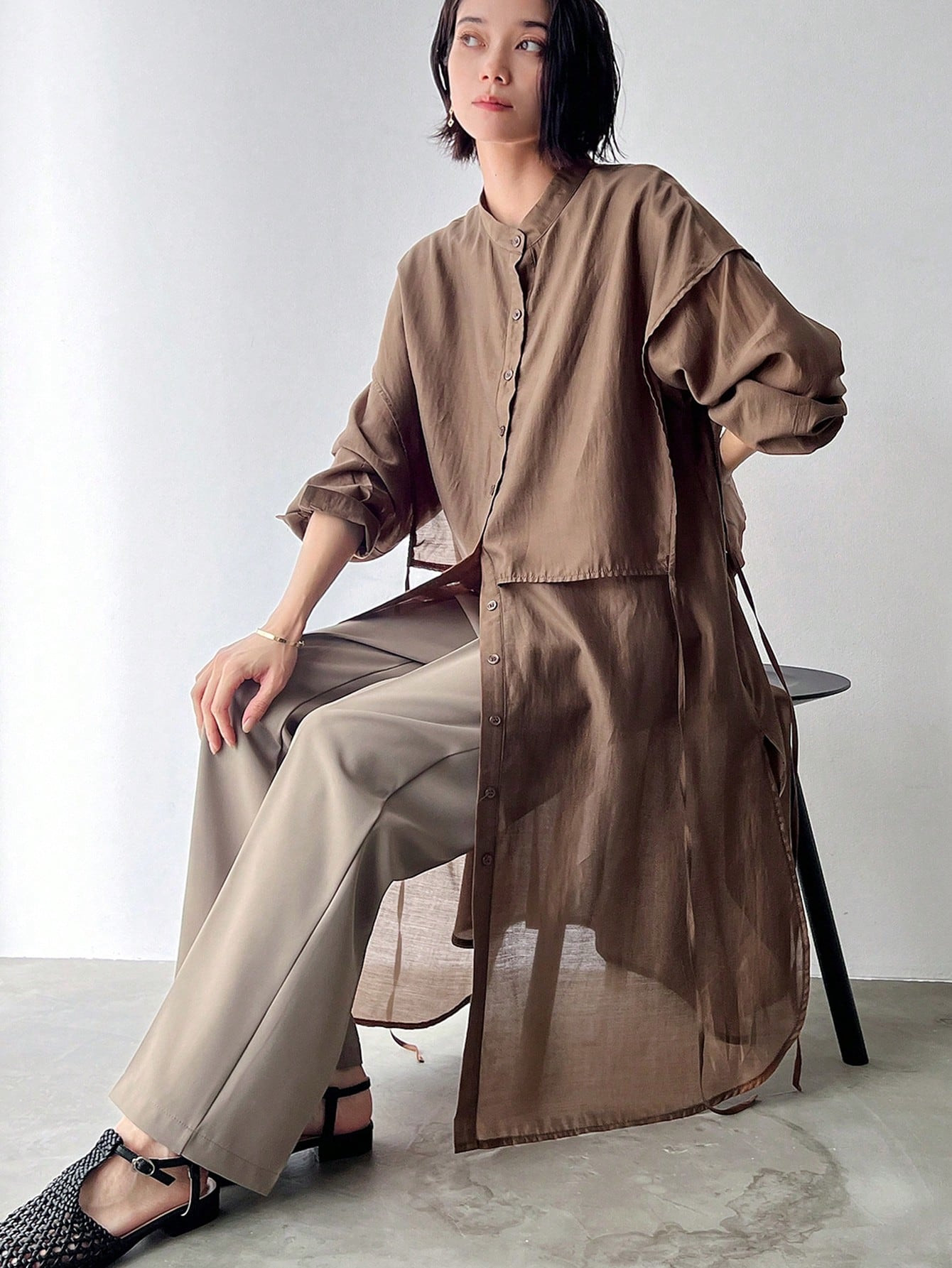 FRIFUL Drop Shoulder Button Front Shirt For Dailywear | SHEIN USA | SHEIN