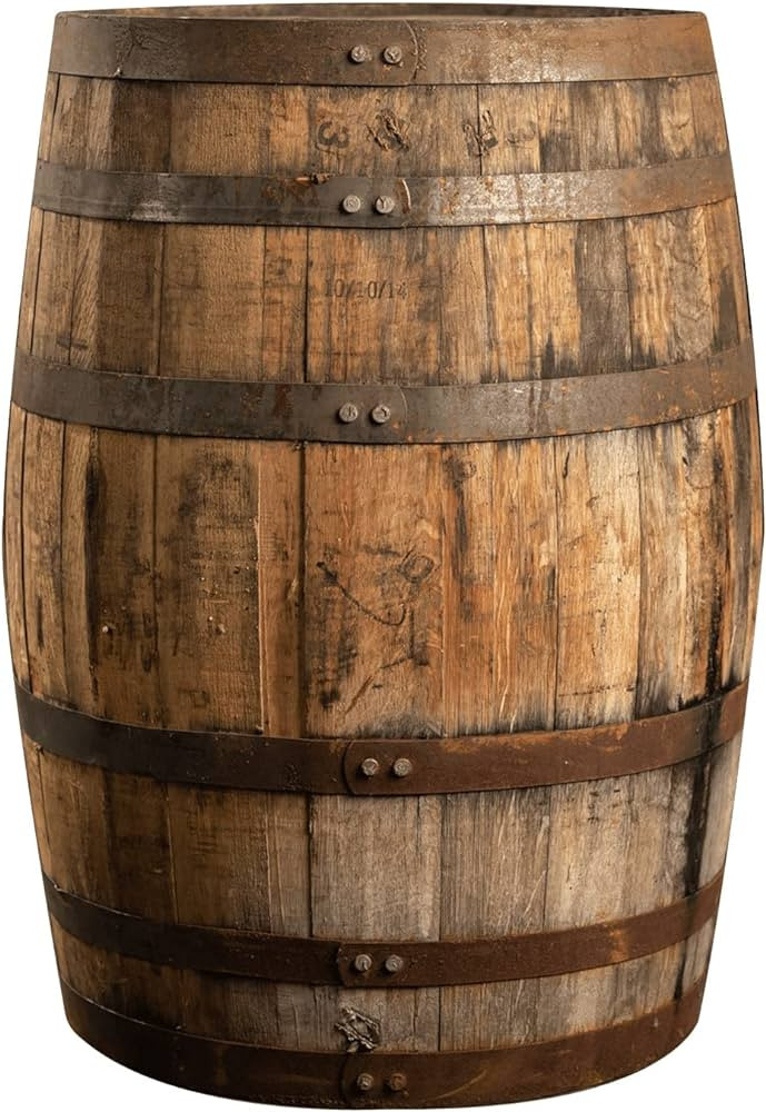 Midwest Barrel Company Authentic Whiskey Barrel (53 Gallons) Used Genuine American White Oak Wood... | Amazon (US)