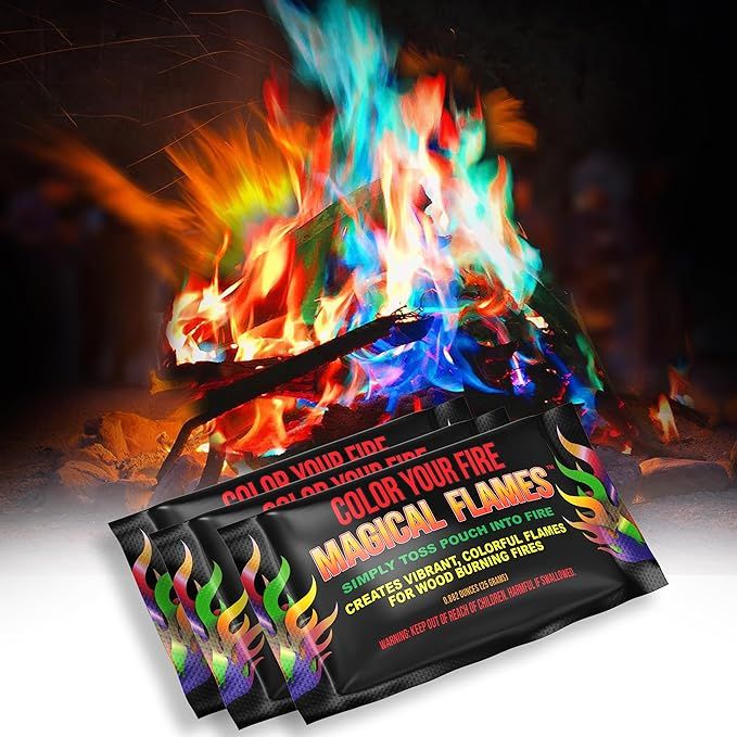Magical Flames Fire Color Changing Packets - Fire Pit, Campfires, Outdoor Fireplaces - Hue-Changi... | Amazon (US)