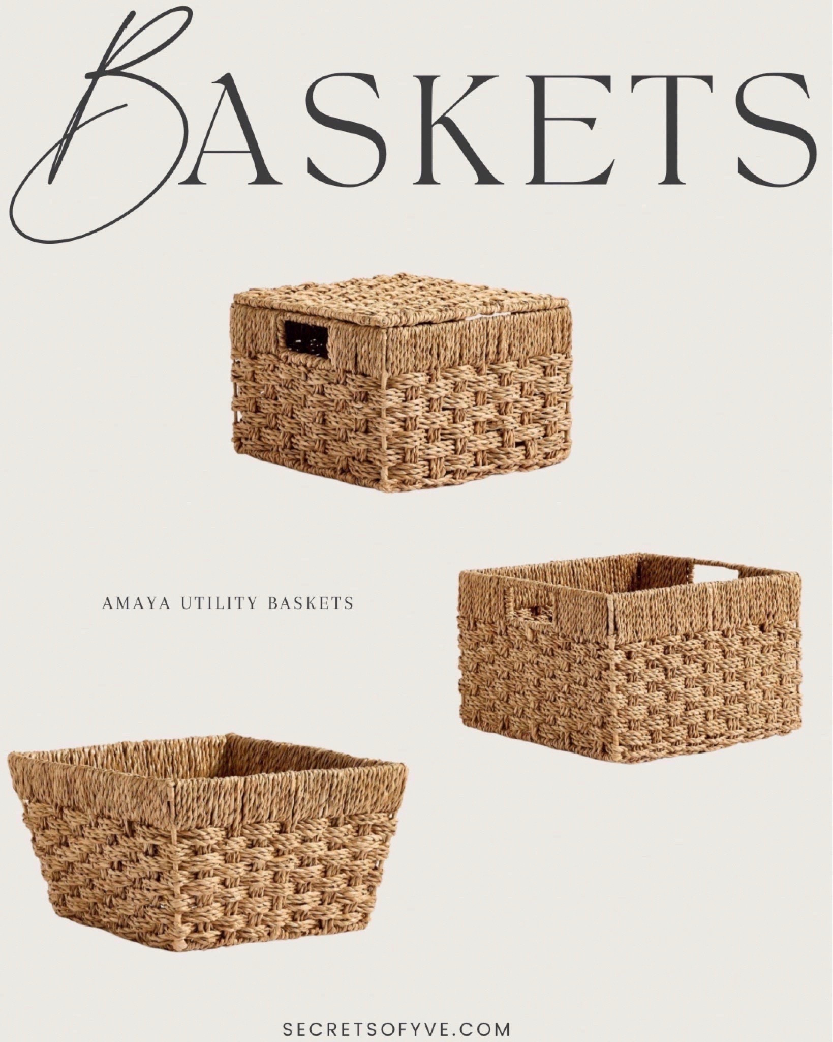 Secretsofyve: I love these multifunctional utility baskets 🧺 @potterybarn
#Secretsofyve #ltkgiftguide
Always humbled & thankful to have you here.. 
CEO: PATESI Global & PATESIfoundation.org
 @secretsofyve : where beautiful meets practical, comfy meets style, affordable meets glam with a splash of splurge every now and then. I do LOVE a good sale and combining codes! #ltkstyletip #ltksalealert #ltku #ltkfindsunder100 #ltkfindsunder50 #ltkover40 #ltkplussize #ltkmidsize #ltktravel #ltkmomlife #ltkbump #ltkmens secretsofyve 

#LTKKids #LTKHome #LTKSeasonal
