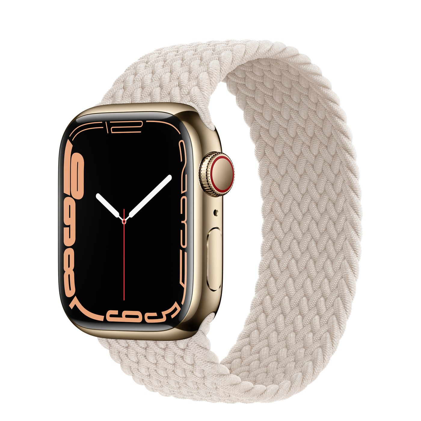 Gold Stainless Steel Case with Braided Solo Loop | Apple (US)