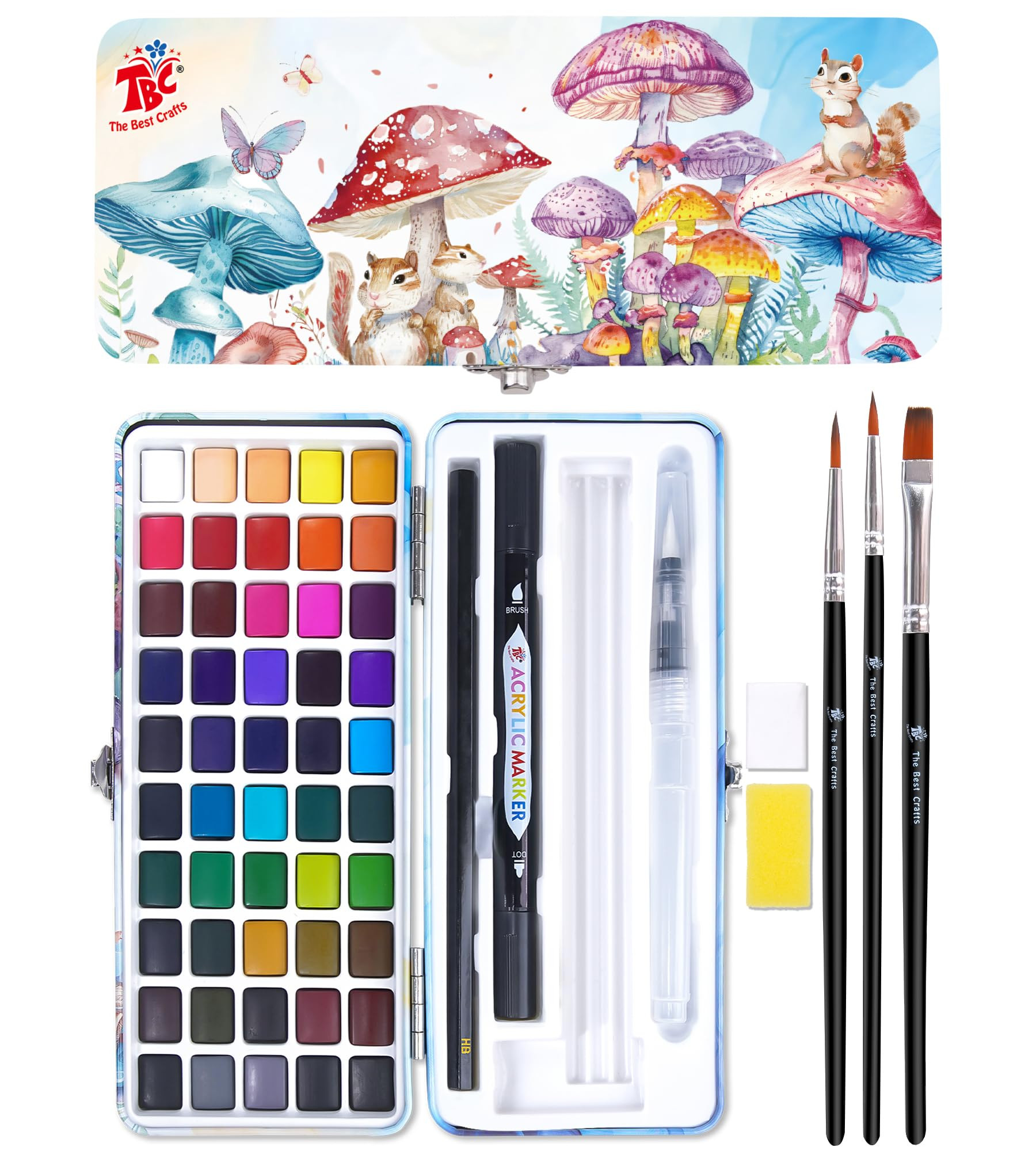 TBC The Best Crafts 50 Colors Watercolor Paint Set For Kids, Students and Artists, Amateur,Beginn... | Amazon (US)