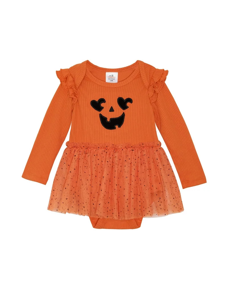 Way to Celebrate Baby Girl Halloween Tutu Dress, Sizes 0-3M, 3-6M, 6-9M | Walmart (US)