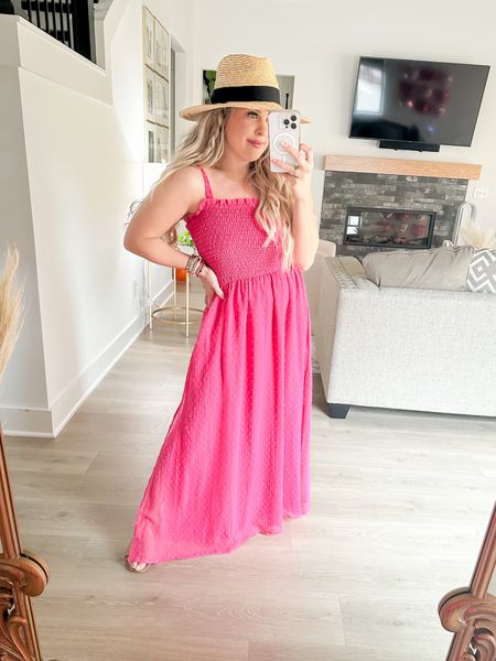 Loving this pink maxi dress from Amazon! So cute for spring break trips! 

#amazonfind #pinkdress #springbreakdresses #valentinesdaydress #amazonfashion 

#LTKFind #LTKfit #LTKstyletip