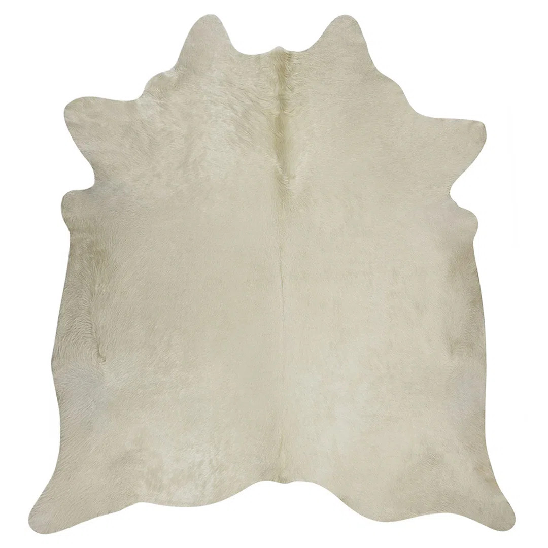 White Cowhide Rug – Genuine Leather Area Rug | Wayfair North America