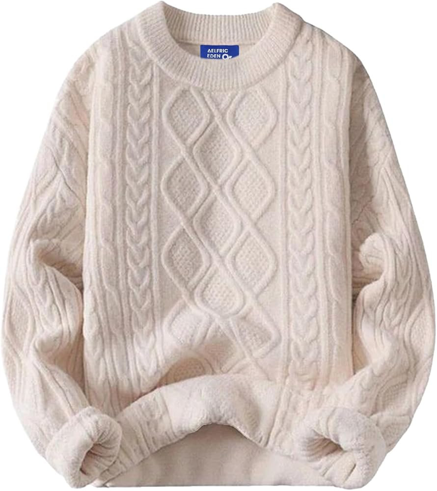 Aelfric Eden Oversized Sweater 90s Vintage Knitted Sweater Long Sleeve Aesthetic Sweater Unisex W... | Amazon (US)