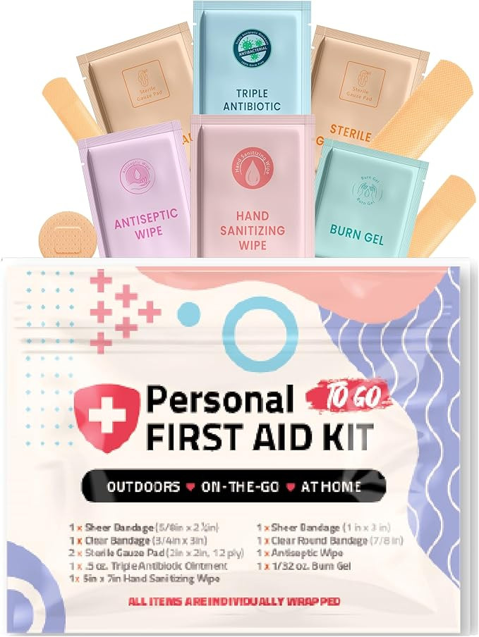 First Aid Emergency Medical Kit Mini and Travel Size - | Great for Kids, Schools, Business, Hikin... | Amazon (US)