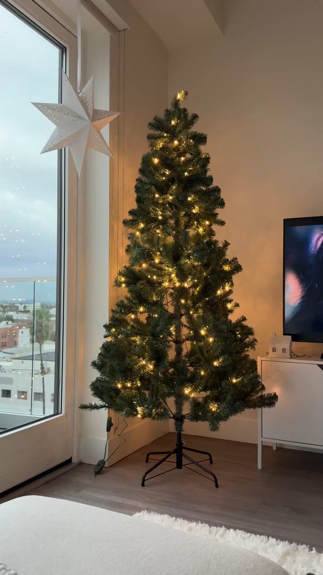 The viral pre-lit Christmas tree from Home Depot. Perfect size for a small apartment and it’s under $50. #christmas #christmasdecor

#LTKSeasonal #LTKHoliday #LTKHome