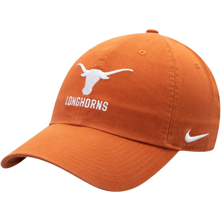 Texas Longhorns Nike Mascot Logo Statement Heritage 86 Adjustable Hat - Texas Orange | Fanatics