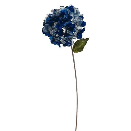Vickerman 29" Blue Velvet Hydrangea 7" Flower | Walmart (US)