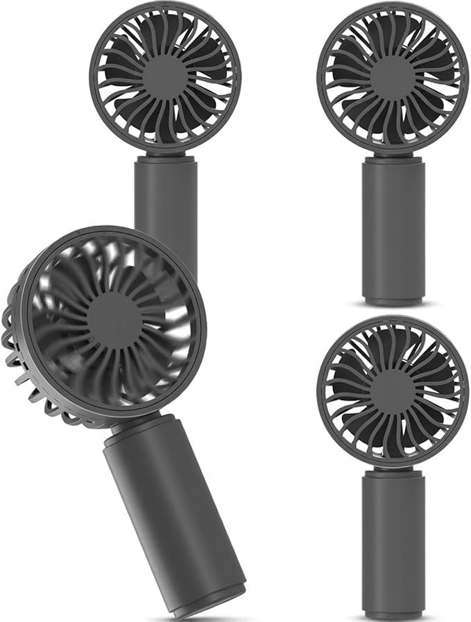JODNO Mini Portable Handheld Fan 4-Pack, USB Rechargeable Battery Powered Small Personal Fan Desk... | Amazon (US)