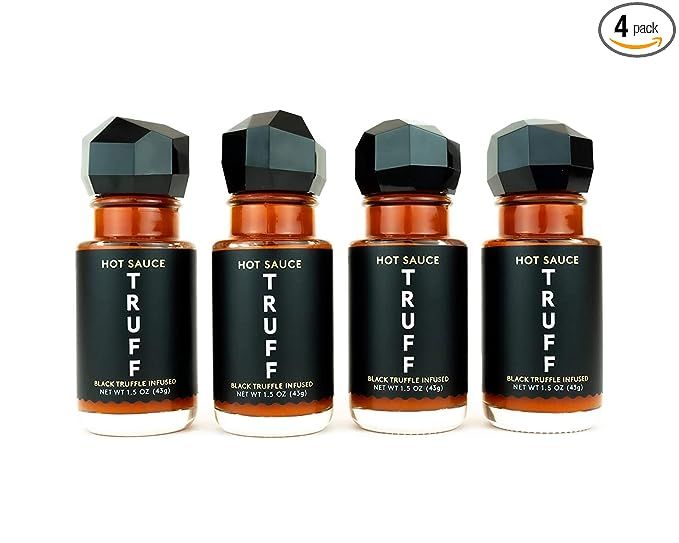 TRUFF Hot Sauce 4-Pack Mini Set, Portable Travel Bottles of Gourmet Hot Sauce, Black Truffle and ... | Amazon (US)