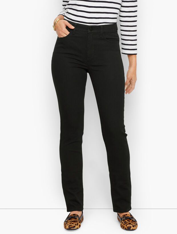 Sculpt Straight Leg Jeans - Black | Talbots