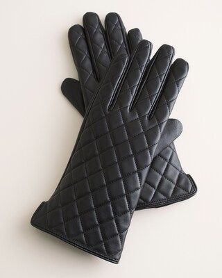 Quilted Leather Gloves | Chico's