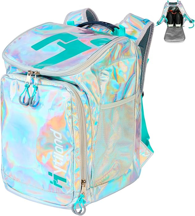 Ski Boot Bag - 32L Ski & Snowboard Boot Travel Backpack for Boots, Helmet, Goggles & Snowsuits | Amazon (US)