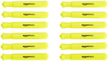 Amazon Basics Tank Style Highlighters - Chisel Tip, Yellow, 12-Pack | Amazon (US)