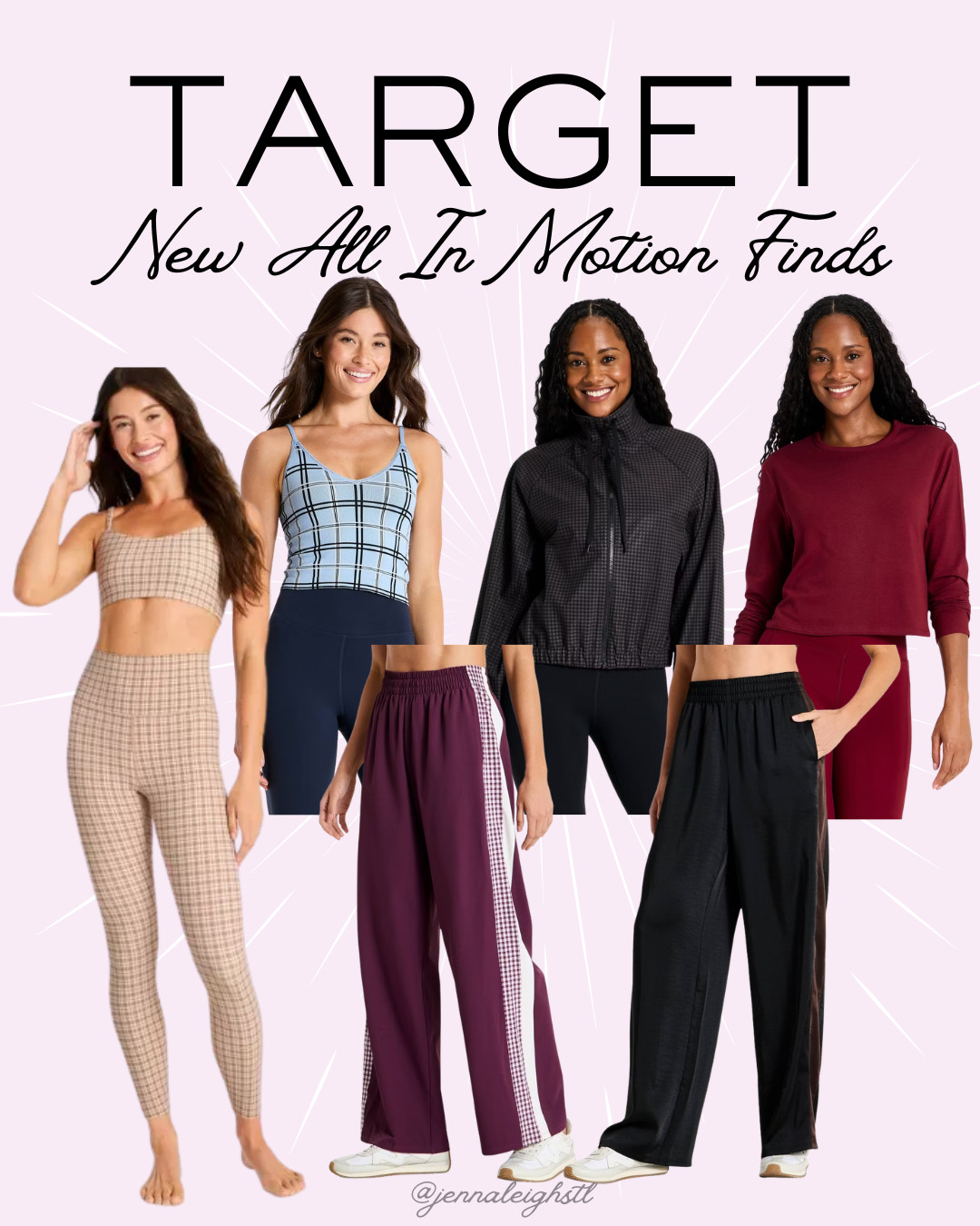 New activewear finds at Target from All in Motion! 🍂 I’m loving the fall-inspired colors and patterns. Such cute new pieces to refresh your activewear wardrobe for the season! 

 #LTKSeasonal #LTKActive #LTKMidsize