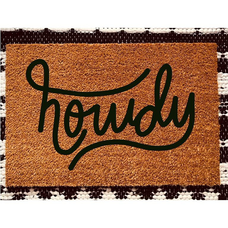 Howdy Door Mat Welcome Door Mat Absorbent Non Slip Floor Mat for Home Bathroom Kitchen Entrance 1... | Walmart (US)