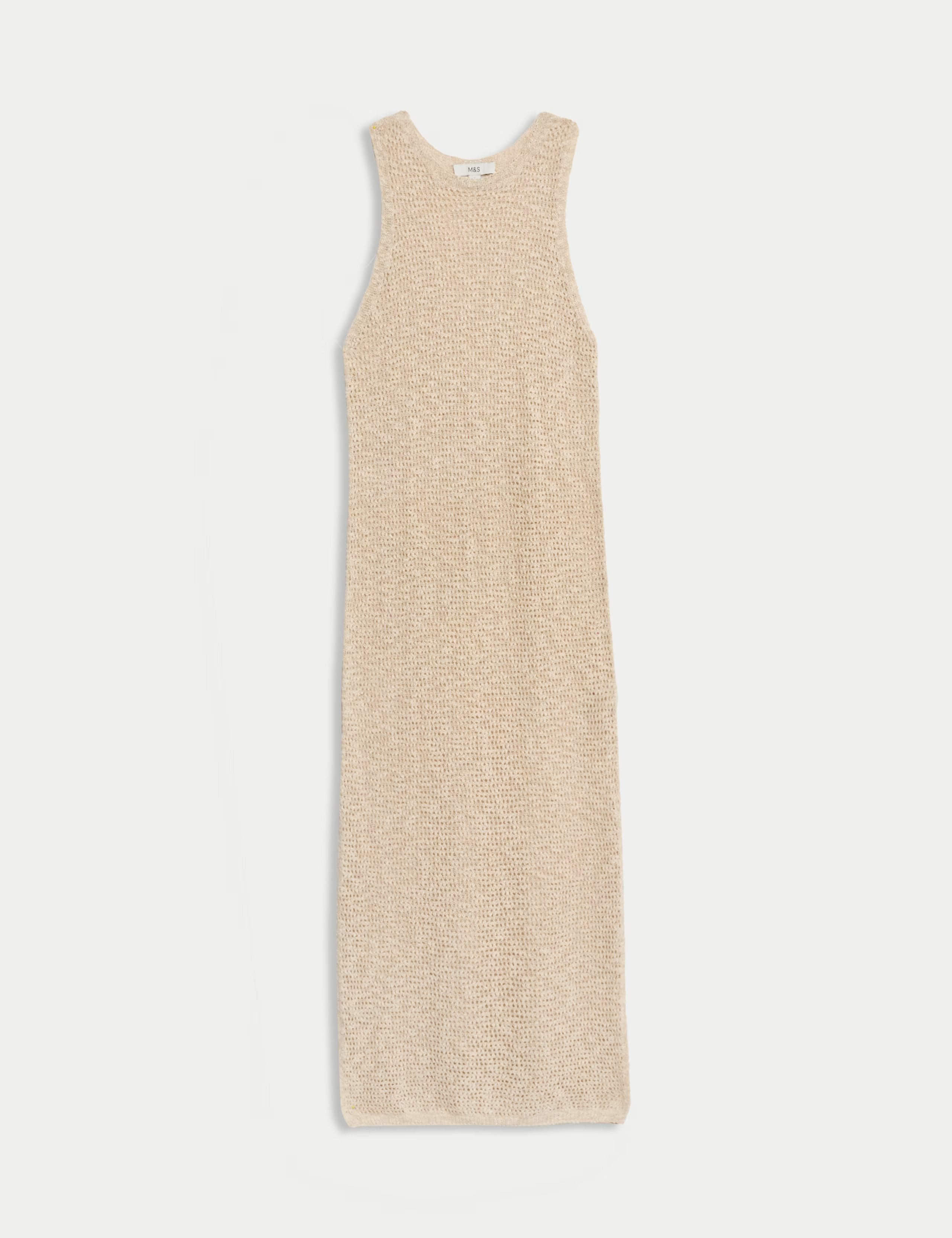 Cotton Rich Knitted Midi Dress with Linen | Marks & Spencer (UK)