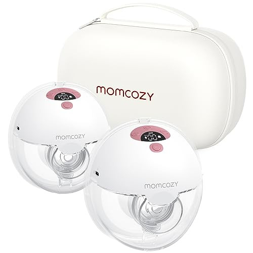 Momcozy Breast Pump Hands Free M5, Wearable Breast Pump of Baby Mouth Double-Sealed Flange with 3... | Amazon (US)