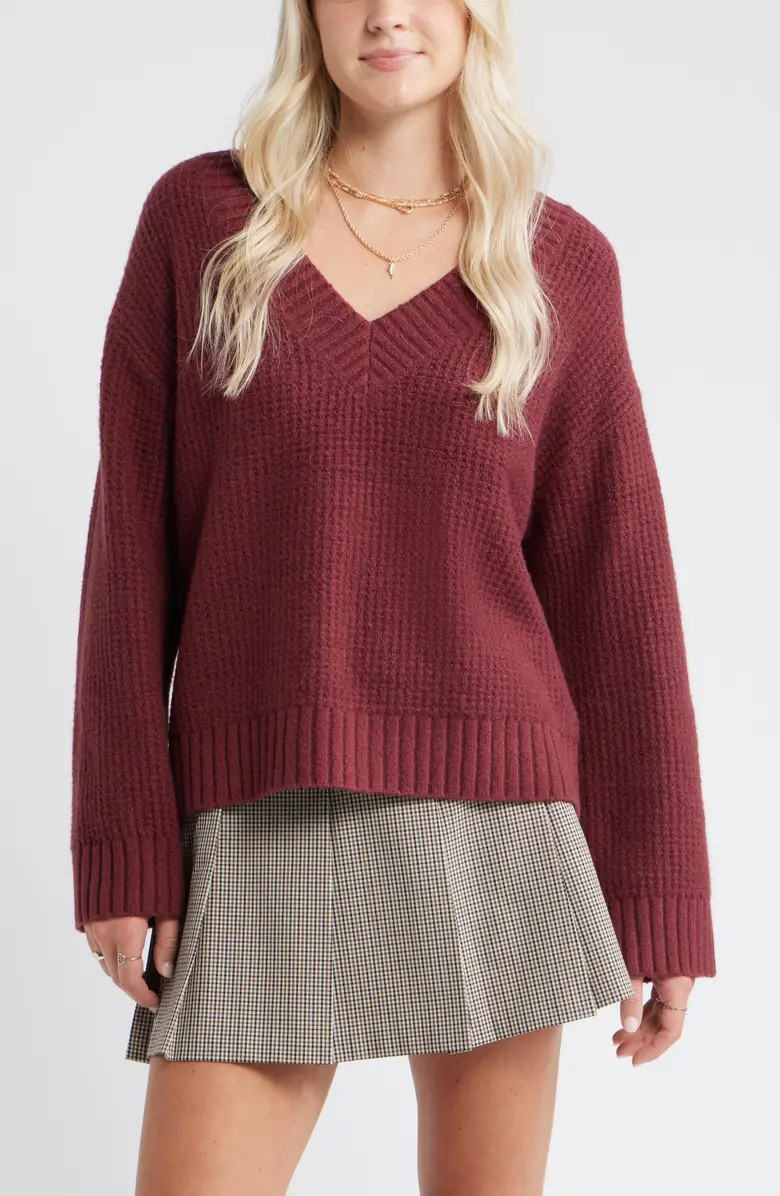 BP. V-Neck Thermal Sweater | Nordstrom | Nordstrom
