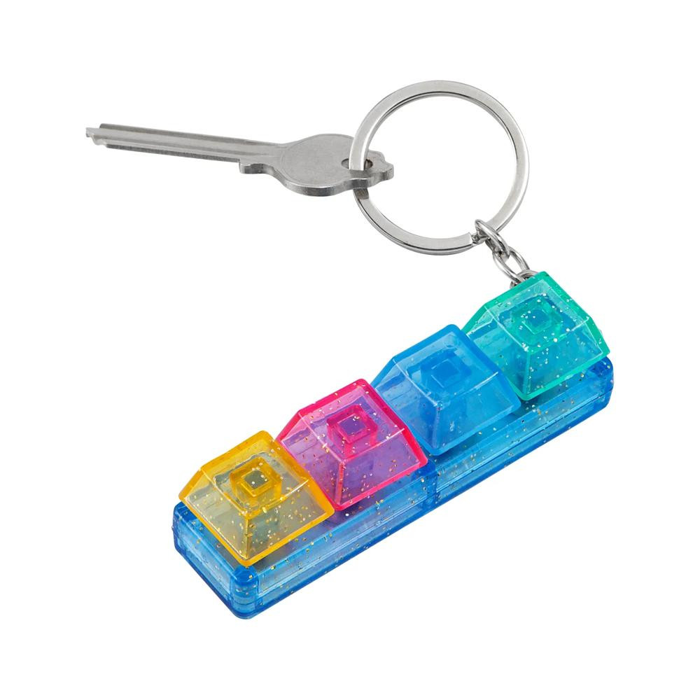 3"" Keyboard Key 4-Button Fidget Clicker Toy Keychains - 12 Pc. | Oriental Trading Company