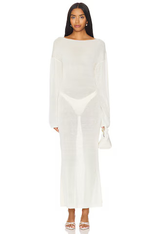 Solid & Striped The Polly Dress in Ecru from Revolve.com | Revolve Clothing (Global)