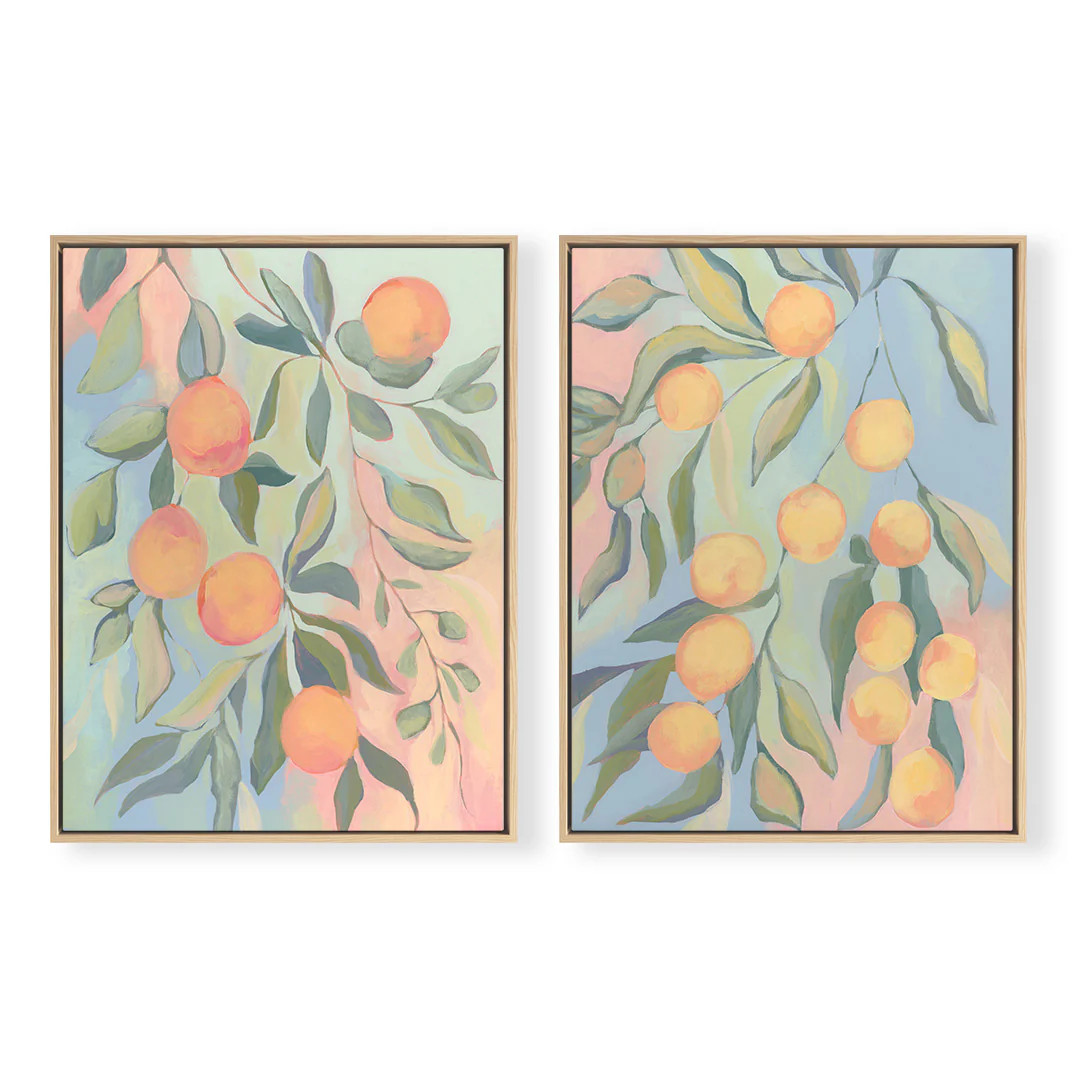 Peachy Pair by Haley Knighten Art Prints | Urban Garden Prints