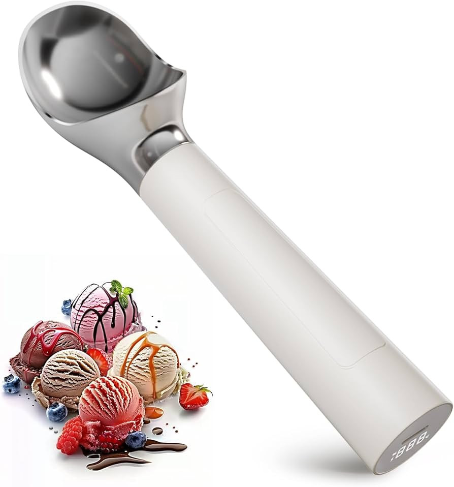 Heated Ice Cream Scoop, Electric Scooper for Hard IceCream, Self Warming Spoon Max to 158℉, Rec... | Amazon (US)