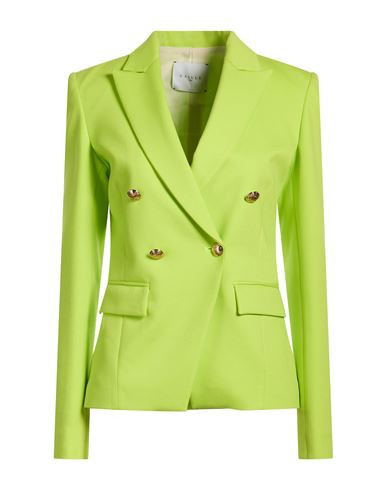 Gaëlle Paris Woman Blazer Lime green Size 4 Viscose, Polyamide, Elastane | YOOX (US)