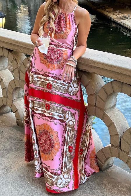 This colorful maxi dress is the perfect vacation dress!! 

#LTKunder100 #LTKFind