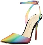 Jessica Simpson Women's Pirrie Lucite Pumps, Clear Rainbow, 8.5 | Amazon (US)
