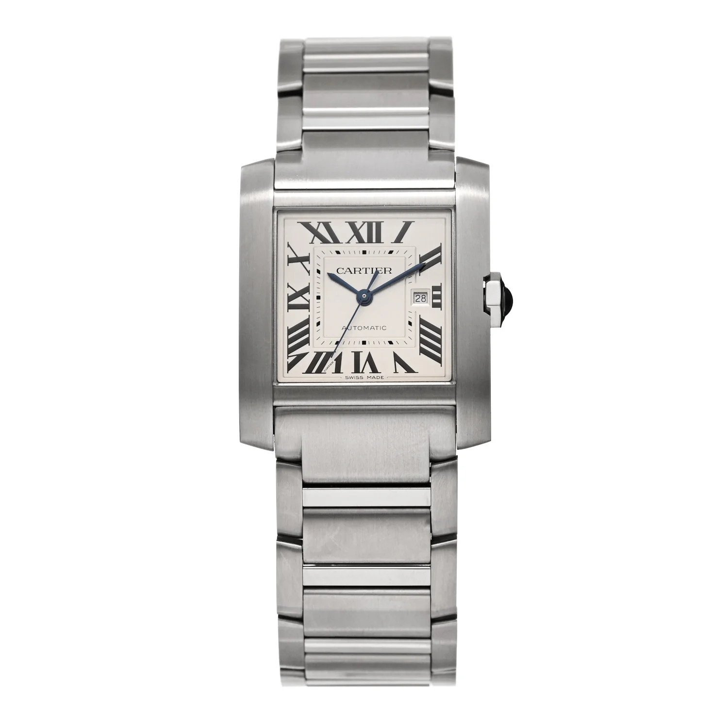 Cartier Stainless Steel 30mm Tank Francaise Automatic Watch 1760812 | FASHIONPHILE (US)